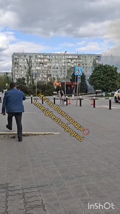 🔥Пожар возле ТЦ Парк-Хаус в Волжском, 28.04.2025 в 17:00