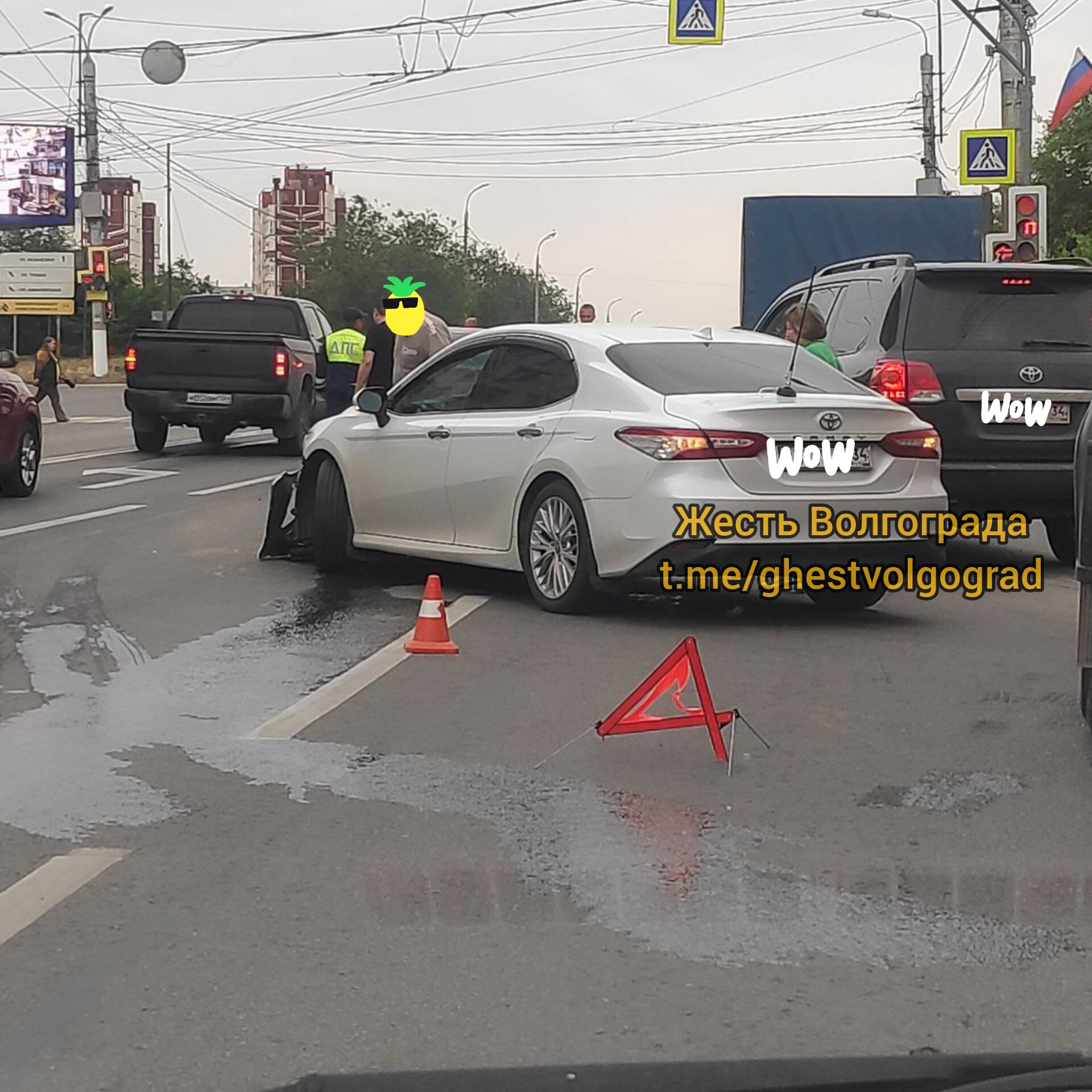 Пробка перед Тулака, ДТП в Волжском, 18.06.2025 в 10:30