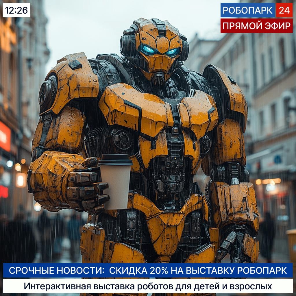 0+ Вторжение роботов в Волгограде! в Волжском, 11.07.2025 в 18:30