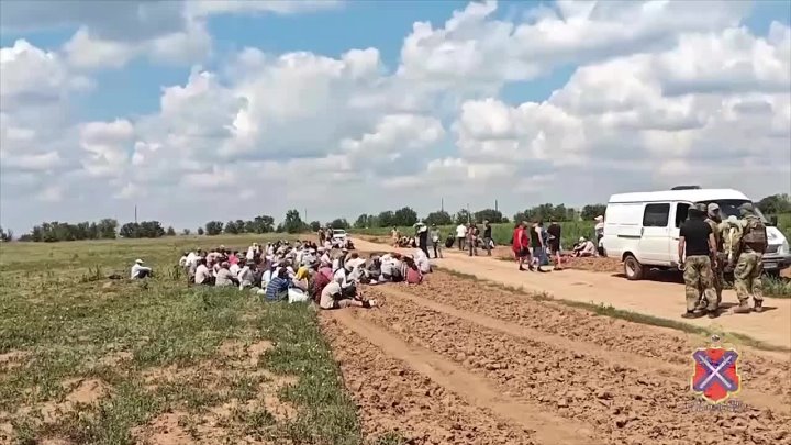 В Среднеахтубинском районе при помощи дрона задержали 47 мигрантов❗️ в Волжском, 28.07.2025 в 19:00