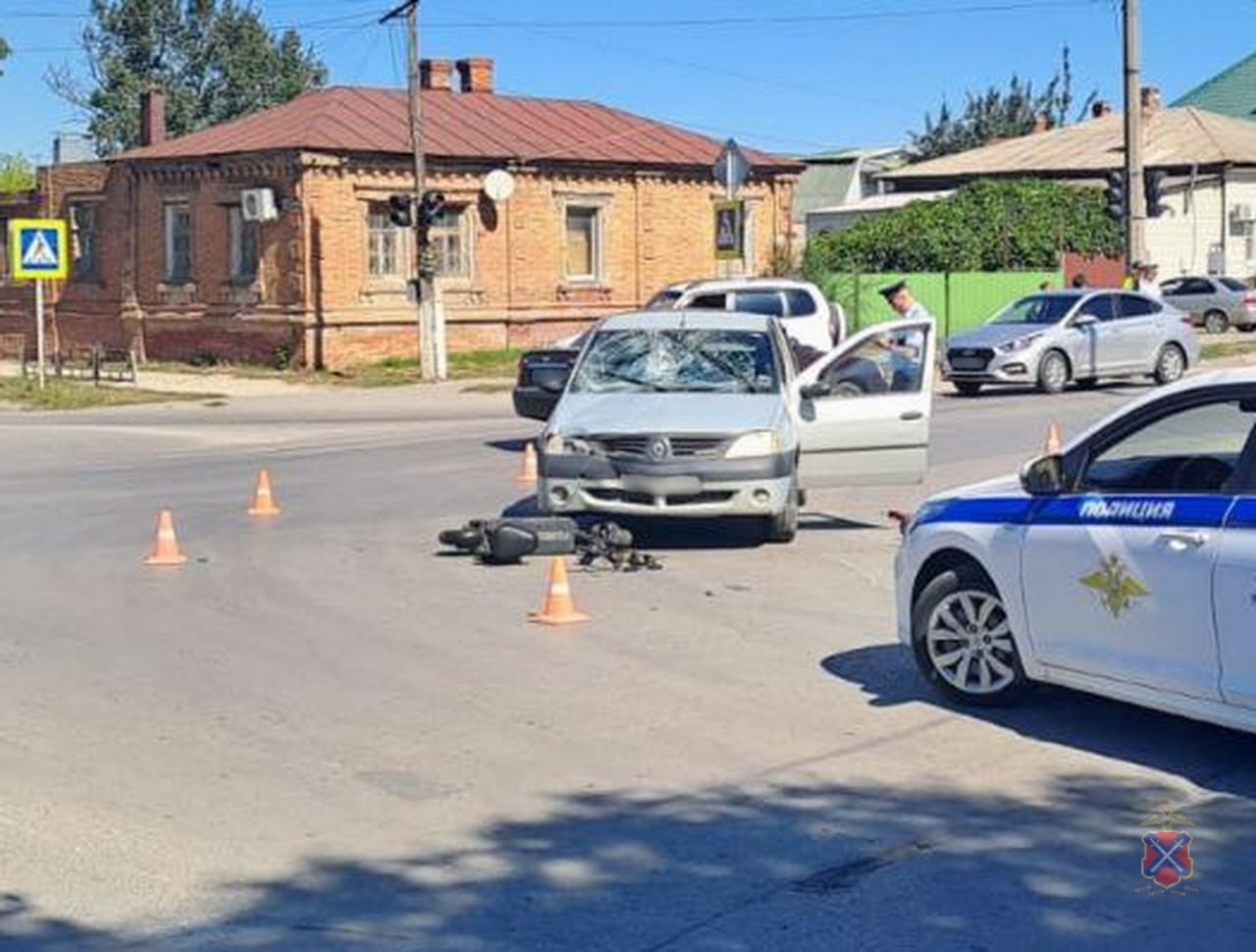 В Михайловском районе сотрудники полиции устанавливают обстоятельства ДТП в Волжском, 28.08.2025 в 19:00