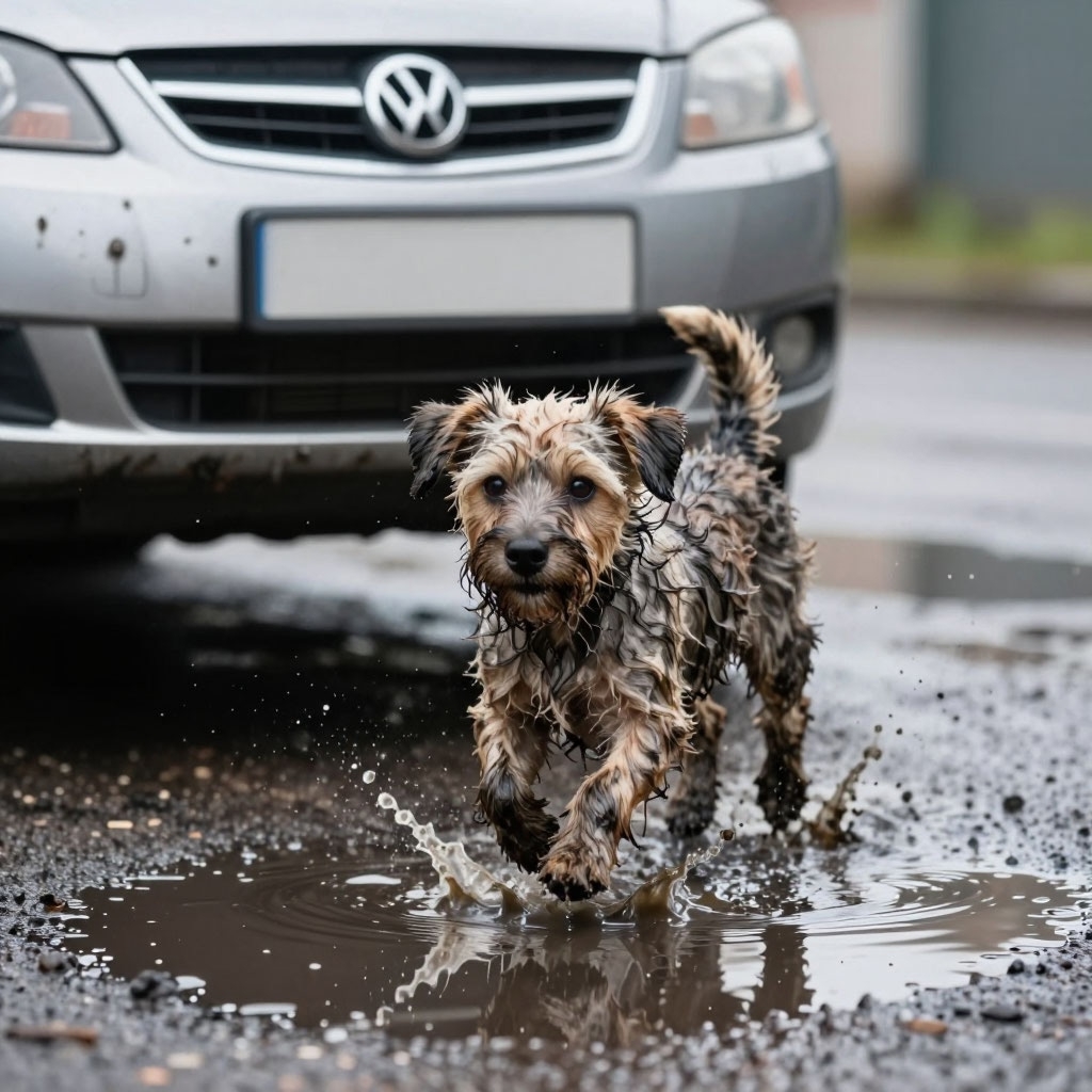 За испачканную собакой машину может грозить штраф.  в Волжском, 07.04.2026 в 22:30